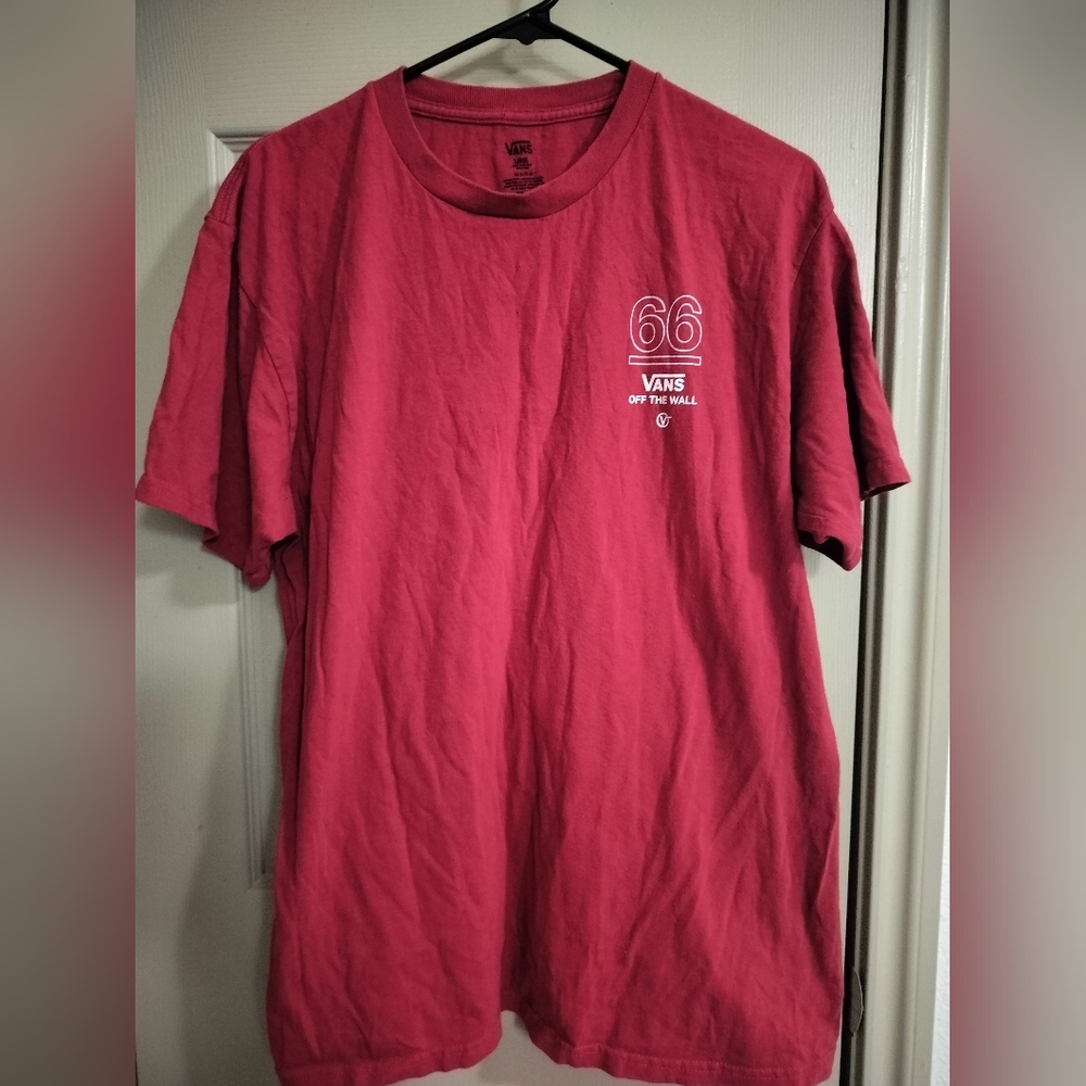 Vans 66 Graphic Red Men's Tee Sz L